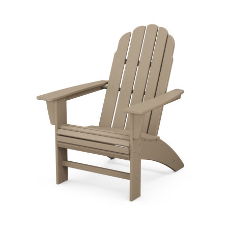 POLYWOOD Vineyard Curveback Adirondack Chair in Vintage Sahara