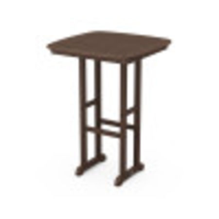 POLYWOOD Nautical 31" Bar Table in Mahogany