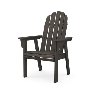 POLYWOOD Vineyard Curveback Adirondack Dining Chair in Vintage Finish