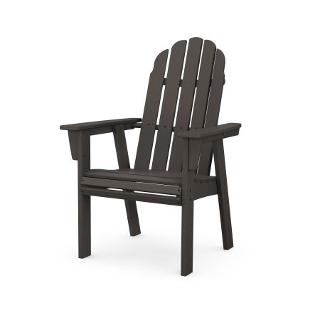 POLYWOOD Vineyard Curveback Adirondack Dining Chair in Vintage Finish