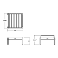 Thumbnail for Chinoiserie Deep Seating Ottoman