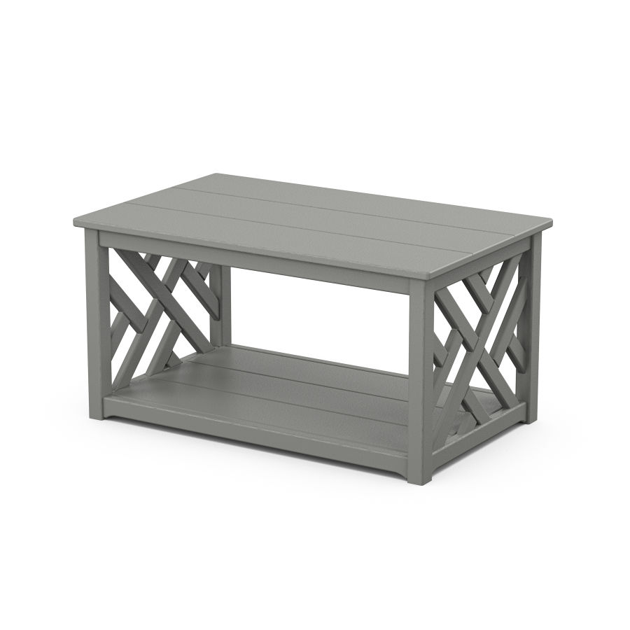 POLYWOOD Chippendale Coffee Table in Slate Grey