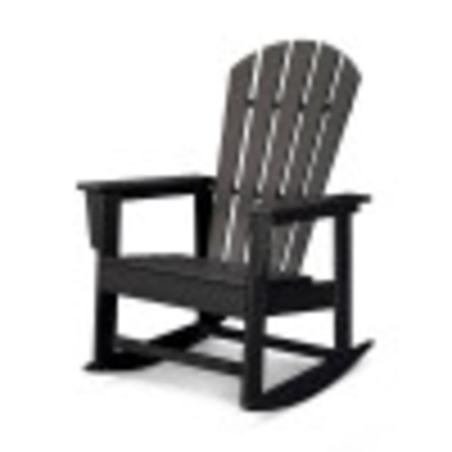 POLYWOOD South Beach Rocking Chair in Black