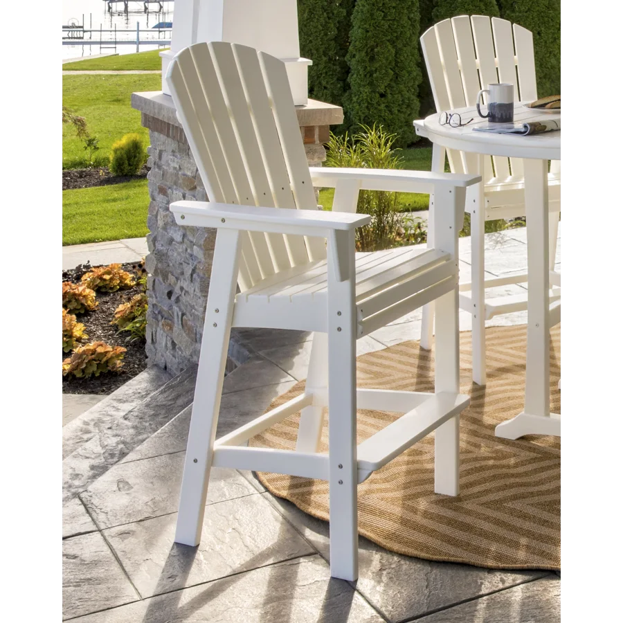 Nautical Curveback Adirondack Bar Chair