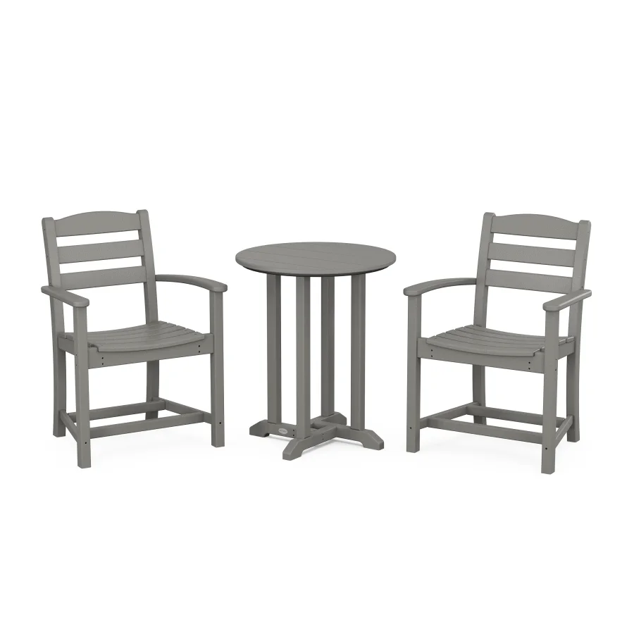 POLYWOOD La Casa Café 3-Piece Round Bistro Dining Set