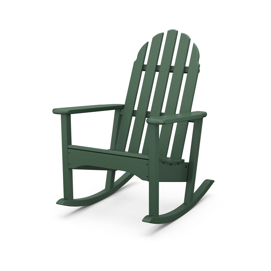 POLYWOOD Classic Adirondack Rocking Chair in Green