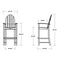 Thumbnail for Cape Cod Adirondack Bar Chair