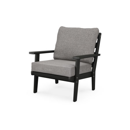 Grant Park Deep Seating Chair in Black / Grey Mist