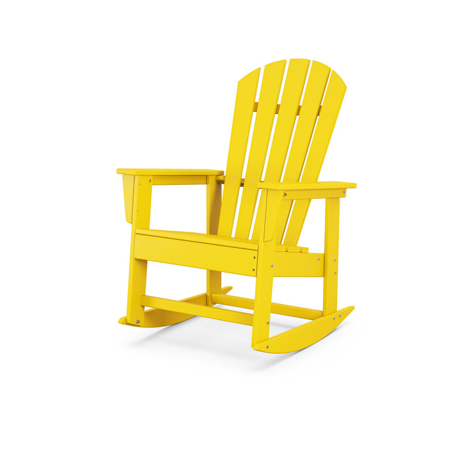 POLYWOOD South Beach Rocking Chair in Lemon