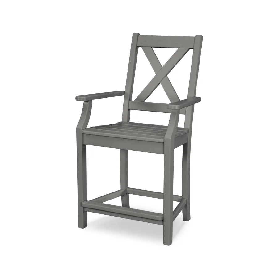 POLYWOOD Braxton Counter Arm Chair