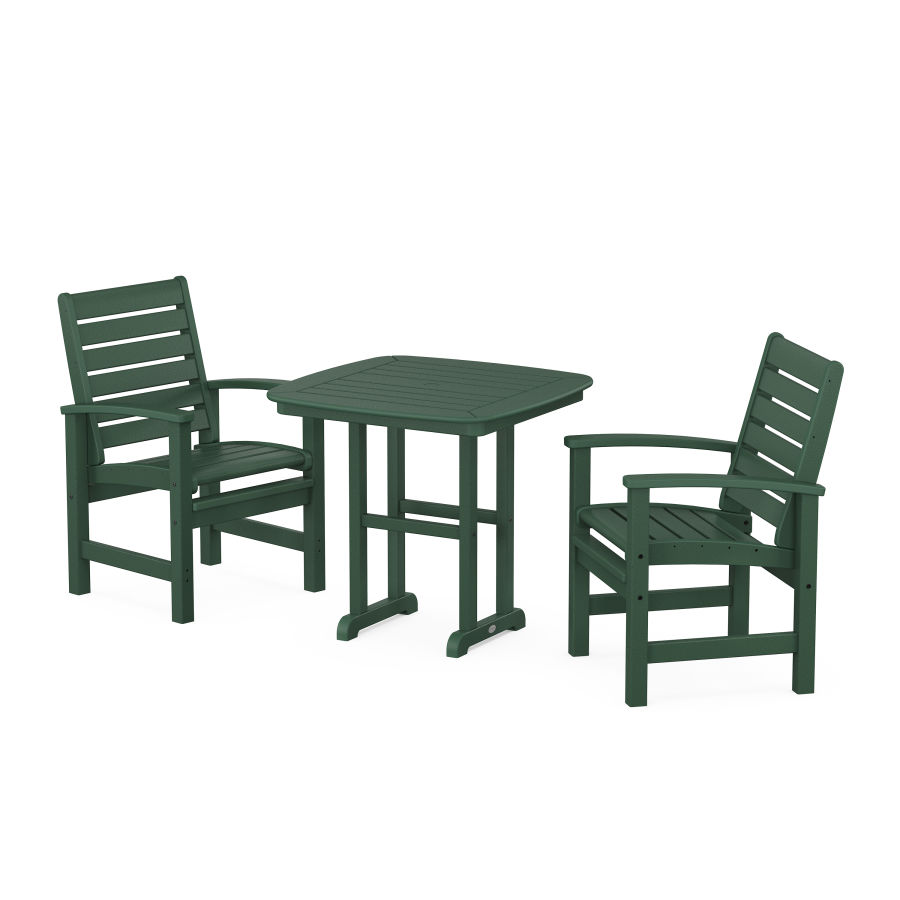 POLYWOOD Signature 3-Piece Dining Set in Green