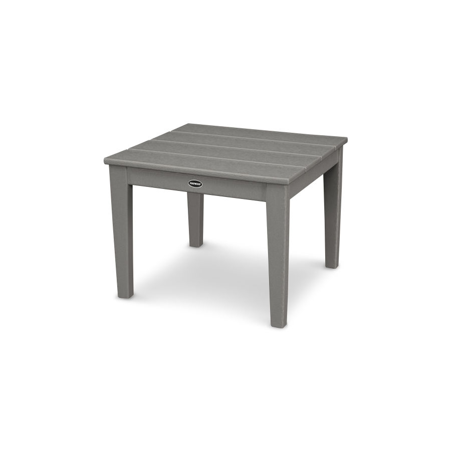 POLYWOOD Newport 22" End Table in Slate Grey