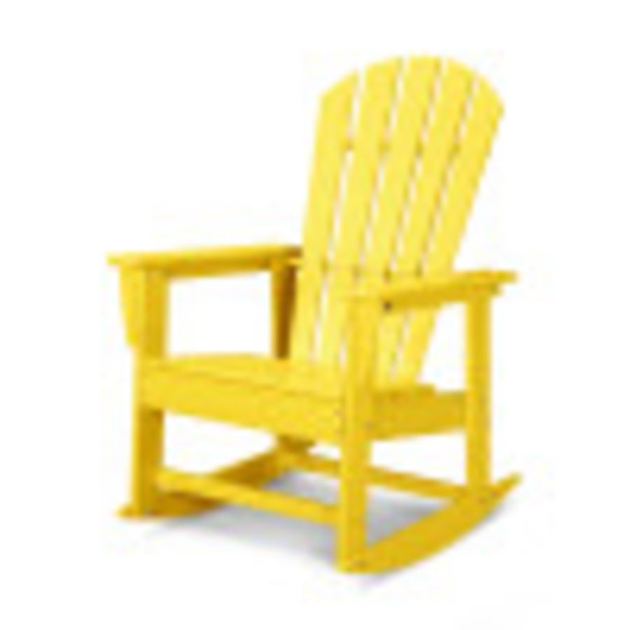 POLYWOOD South Beach Rocking Chair in Lemon