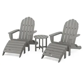 POLYWOOD Classic Oversized Adirondack 5-Piece Casual Set