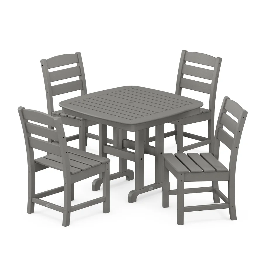 POLYWOOD Lakeside 5-Piece Side Chair Dining Set