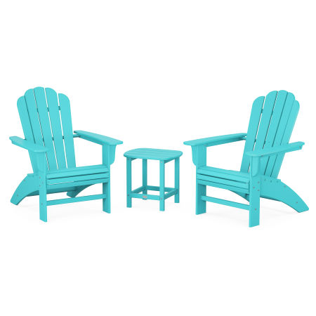 Country Living Curveback Adirondack Chair 3-Piece Set in Aruba