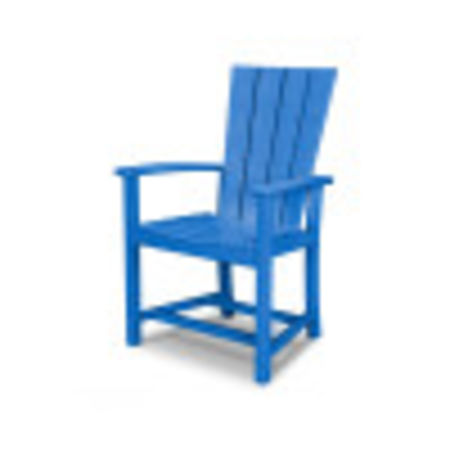 POLYWOOD Quattro Adirondack Dining Chair in Pacific Blue