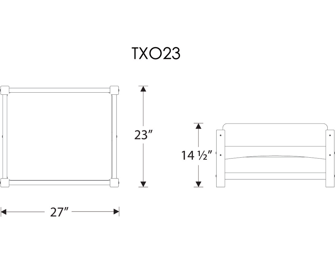 Dimensions for Rockport Club Ottoman