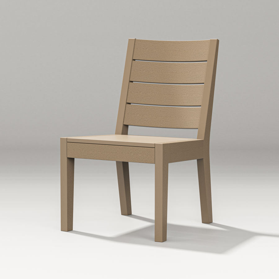 POLYWOOD Latitude Dining Side Chair in Vintage Sahara