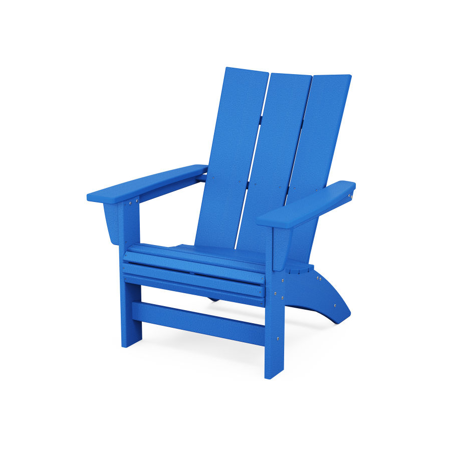 POLYWOOD Modern Grand Adirondack Chair in Pacific Blue