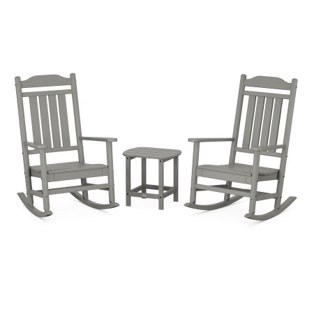 Country Living Legacy Rocking Chair 3-Piece Set in Slate Grey