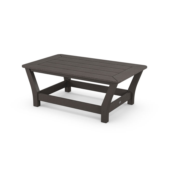 POLYWOOD Harbour Slat Coffee Table in Vintage Finish