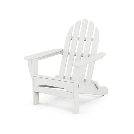 POLYWOOD Classics Folding Adirondack in White