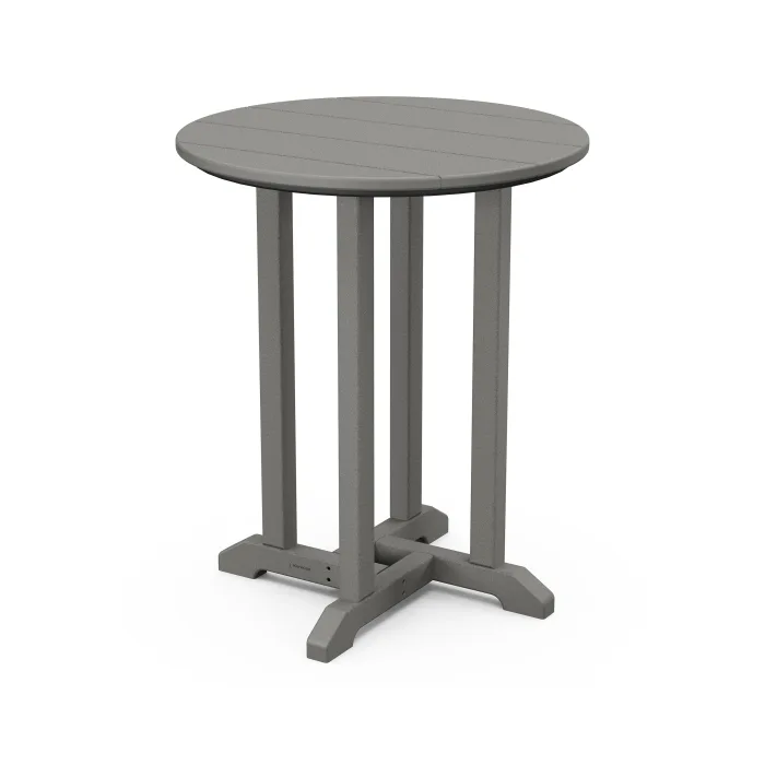 POLYWOOD 24" Round Farmhouse Bistro Table