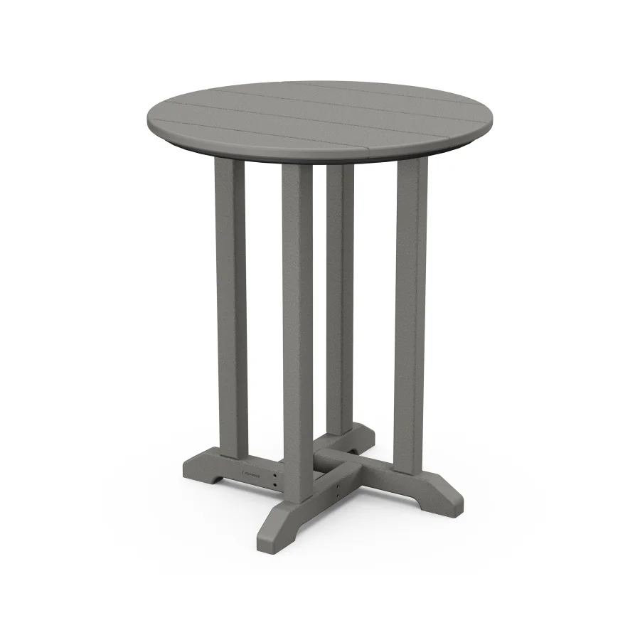 POLYWOOD 24" Round Farmhouse Bistro Table