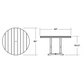 Thumbnail for 60" Round Farmhouse Counter Table