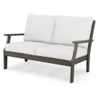 POLYWOOD Braxton Deep Seating Loveseat in Vintage Finish