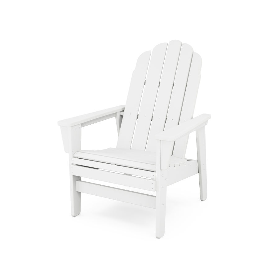 POLYWOOD Vineyard Grand Upright Adirondack Chair in White