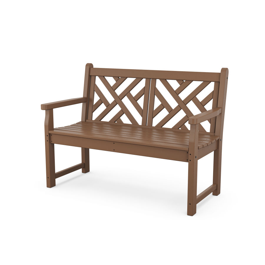 POLYWOOD Chippendale 48" Bench in Teak