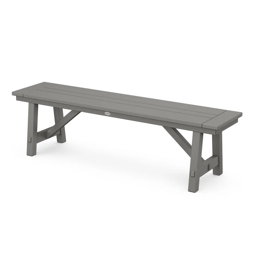 POLYWOOD Rustic Farmhouse 60" Backless Bench