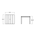 Thumbnail for Parsons 38" X 38" Dining Table