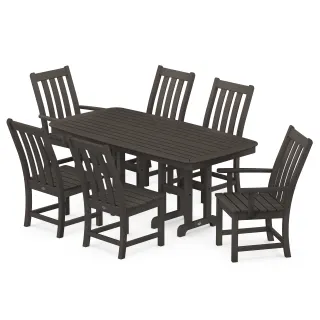 POLYWOOD Vineyard 7-Piece Dining Set in Vintage Finish