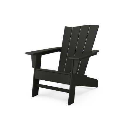 POLYWOOD The Wave Chair Right in Black
