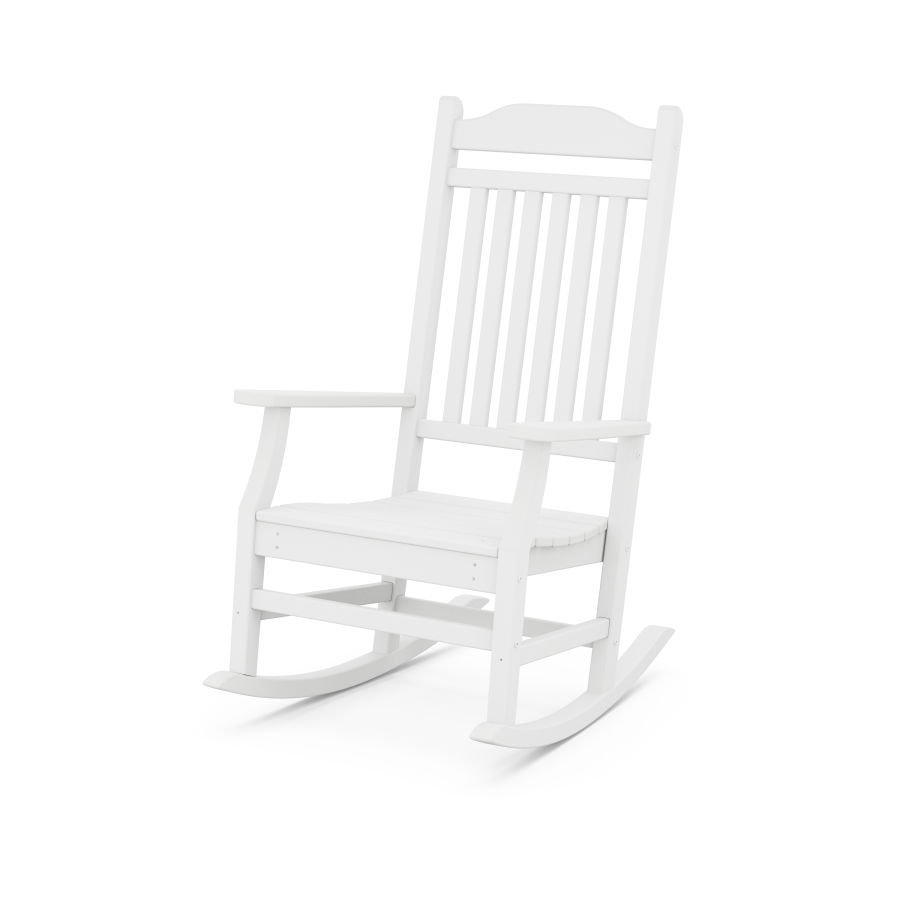 POLYWOOD Country Living Rocking Chair in White