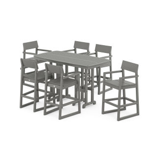 POLYWOOD EDGE Arm Chair 7-Piece Bar Set