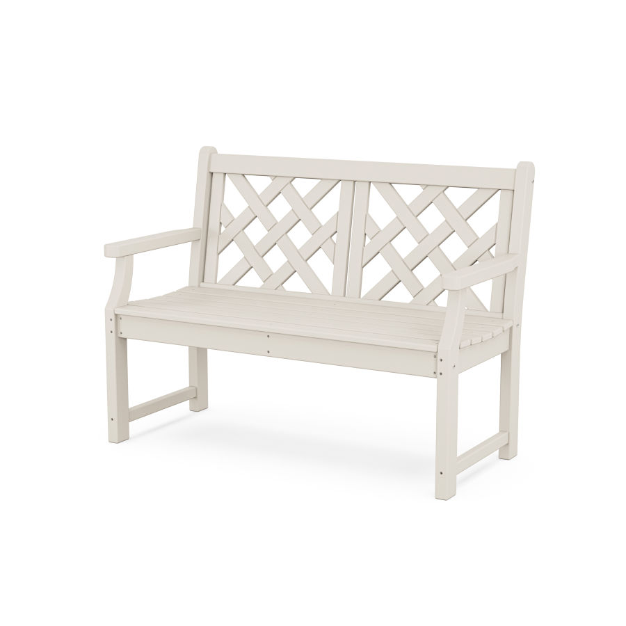 POLYWOOD Wovendale 48” Bench in Sand