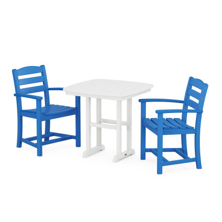 La Casa Café 3-Piece Dining Set in Pacific Blue