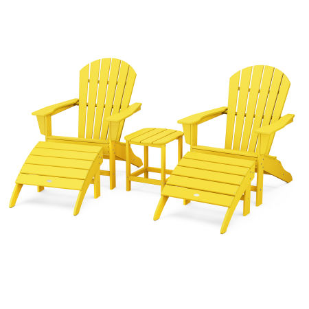 POLYWOOD South Beach Adirondack 5-Piece Set in Lemon