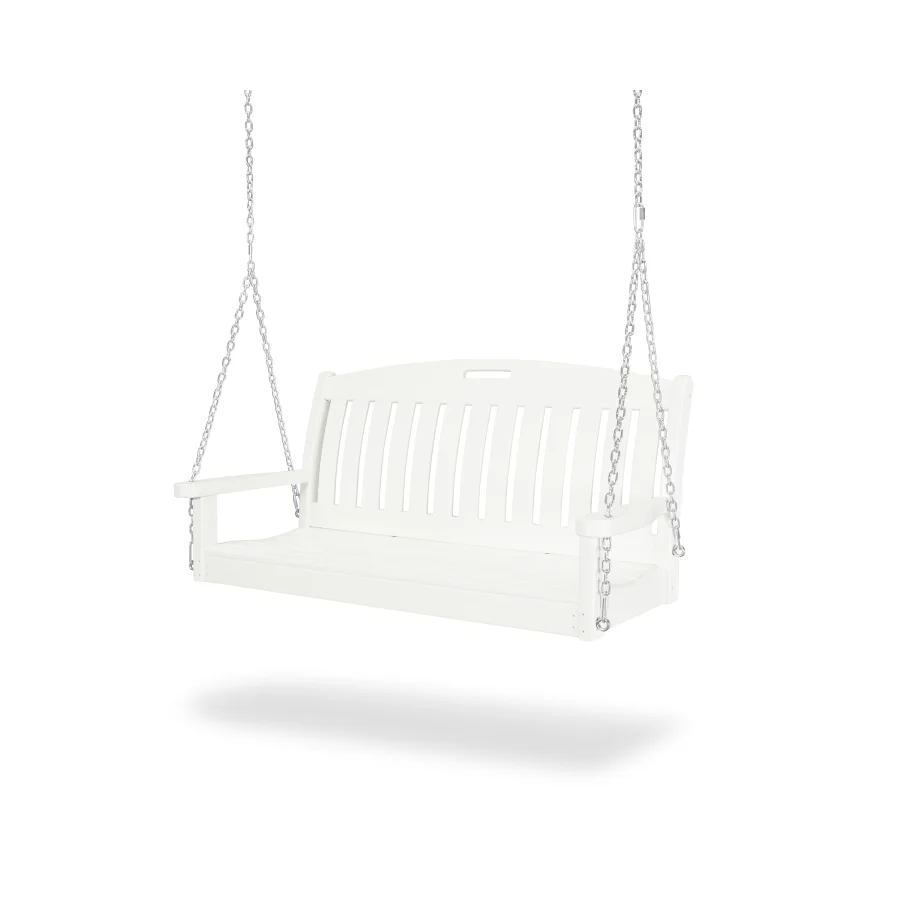 POLYWOOD Nautical 48" Swing in Vintage White