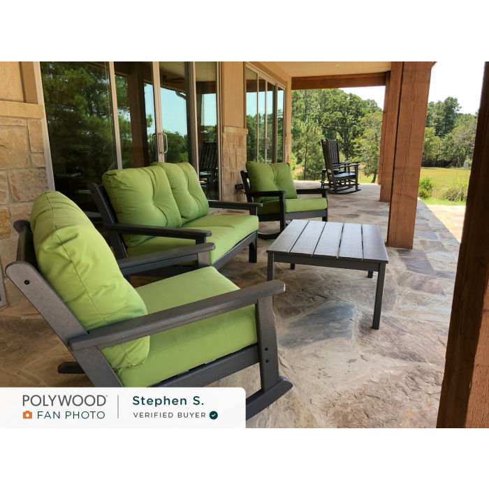 POLYWOOD Vineyard 4-Piece Deep Seating Rocking Chair Set