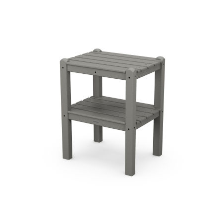 Two Shelf Side Table in Slate Grey