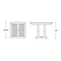 Thumbnail for Nautical 44" Dining Table