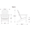 Thumbnail for Yacht Club Shellback Adirondack Chair
