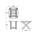 Thumbnail for Nautical 21" x 18" Side Table