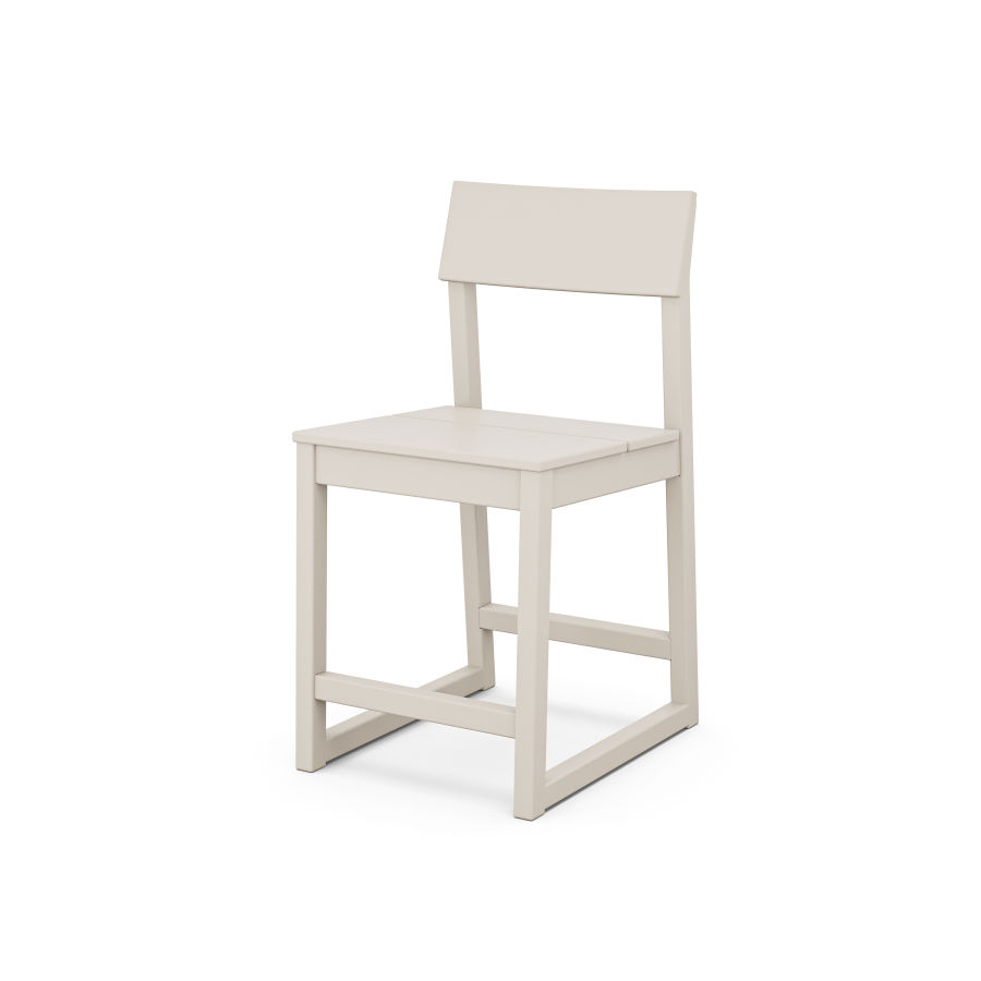 POLYWOOD EDGE Counter Side Chair in Sand