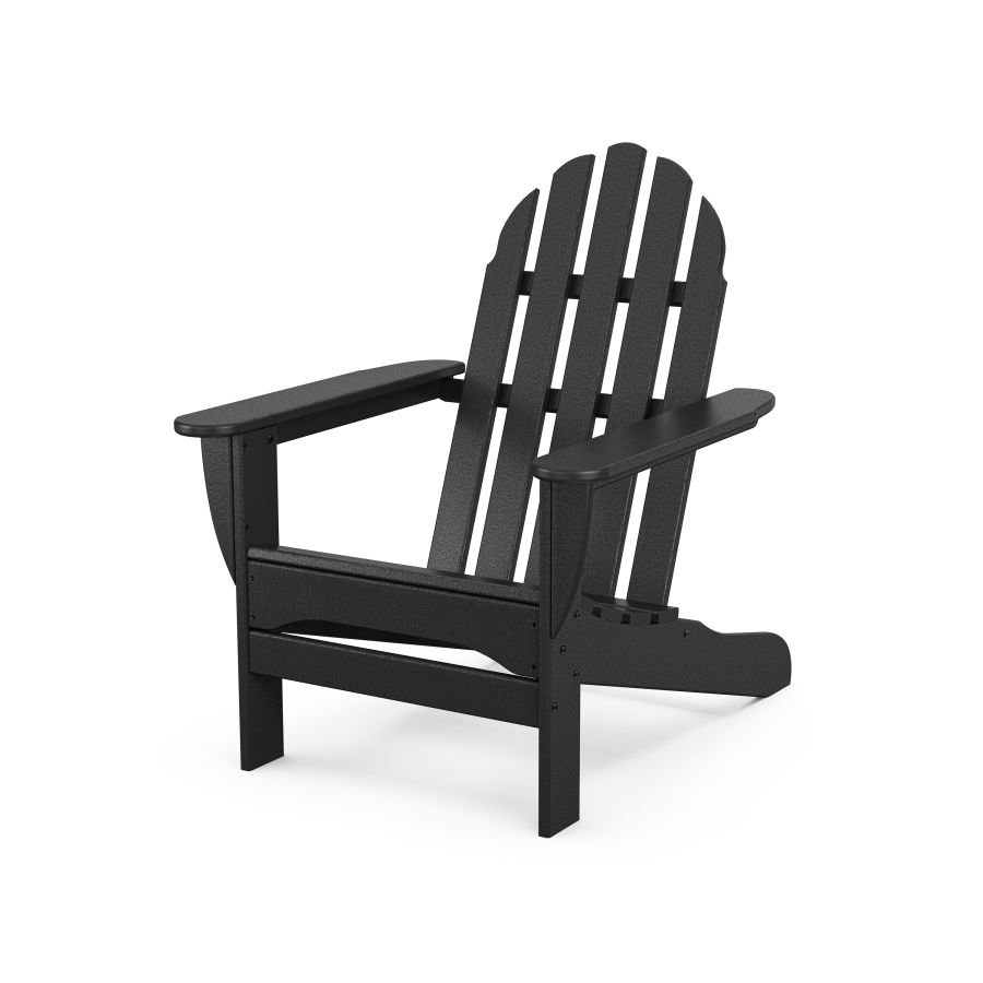 POLYWOOD Classic Adirondack Chair in Black